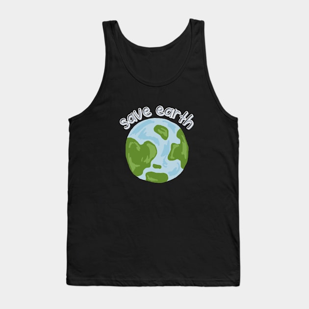 Save Earth Tank Top by Falfa